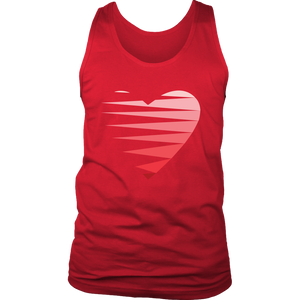 SINGLE HEART - RED - Men's Tank