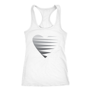 SINGLE HEART - GREY - Women's Tank