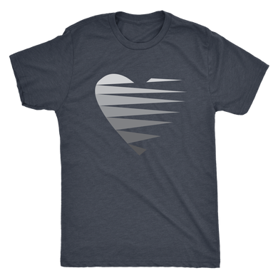 SINGLE HEART - GREY - Men's Tee