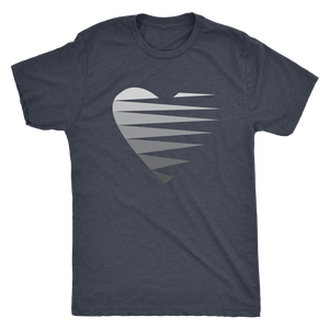 SINGLE HEART - GREY - Men's Tee