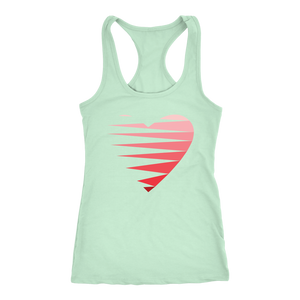 SINGLE HEART - RED - Women's Tank