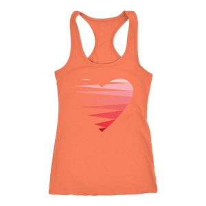 SINGLE HEART - RED - Women's Tank