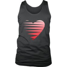 Load image into Gallery viewer, SINGLE HEART - RED - Men&#39;s Tank