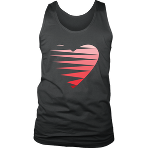 SINGLE HEART - RED - Men's Tank