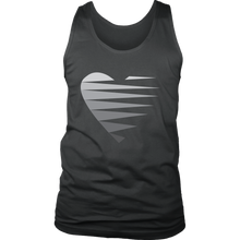 Load image into Gallery viewer, SINGLE HEART - GREY - Men&#39;s Tank