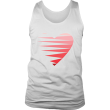 Load image into Gallery viewer, SINGLE HEART - RED - Men&#39;s Tank