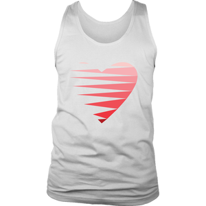 SINGLE HEART - RED - Men's Tank