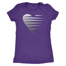 Load image into Gallery viewer, SINGLE HEART - GREY - Women&#39;s Tee