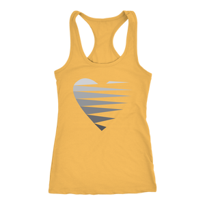 SINGLE HEART - GREY - Women's Tank