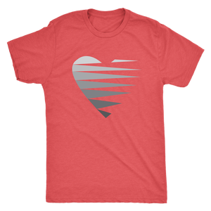 SINGLE HEART - GREY - Men's Tee