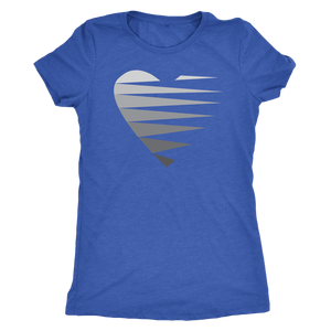 SINGLE HEART - GREY - Women's Tee