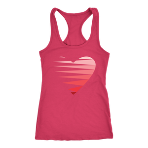 SINGLE HEART - RED - Women's Tank