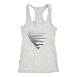 SINGLE HEART - GREY - Women's Tank