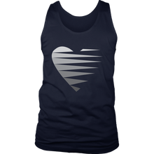 Load image into Gallery viewer, SINGLE HEART - GREY - Men&#39;s Tank