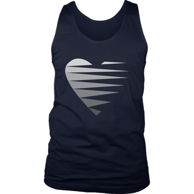 SINGLE HEART - GREY - Men's Tank