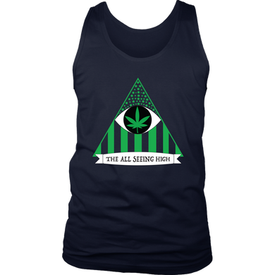 THE ALL SEEING HIGH - Banner Variant - Men's Tank