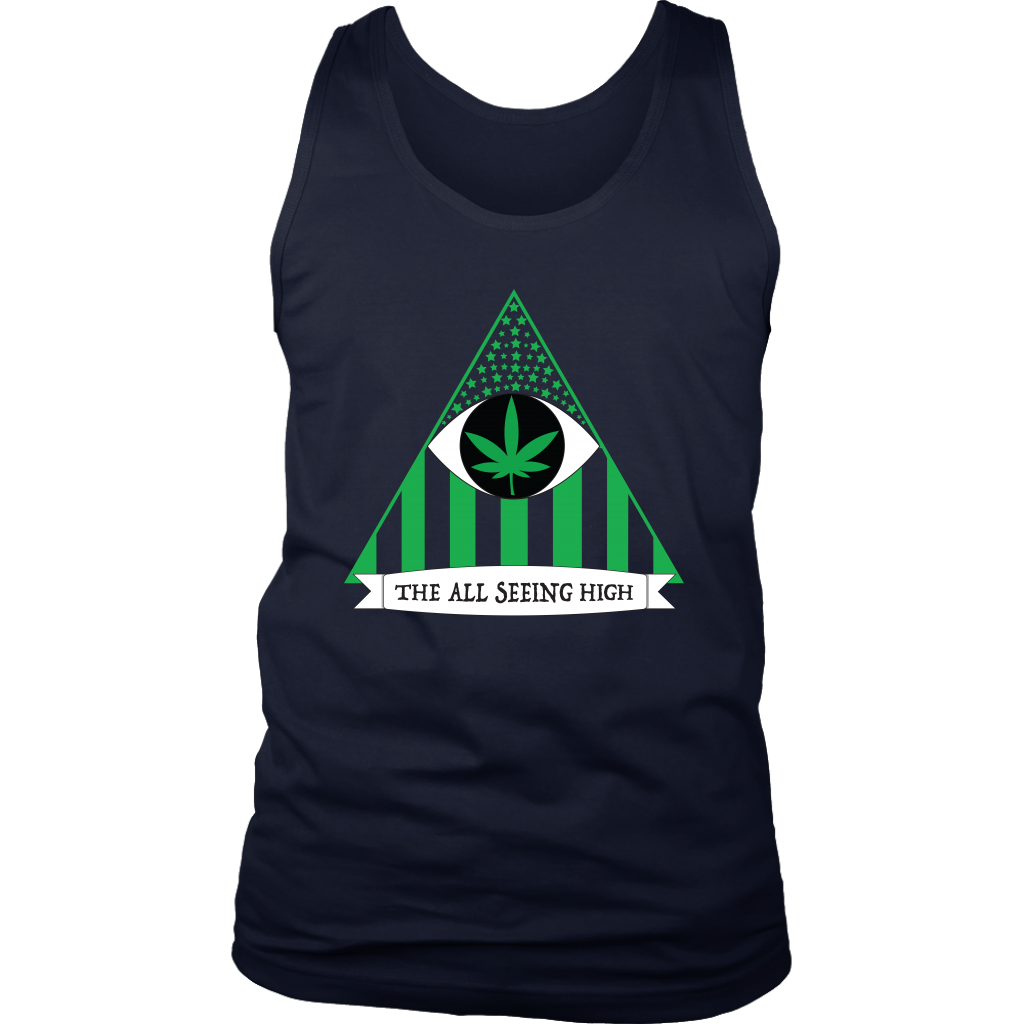 THE ALL SEEING HIGH - Banner Variant - Men's Tank