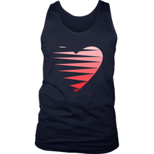 Load image into Gallery viewer, SINGLE HEART - RED - Men&#39;s Tank