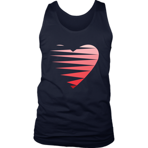 SINGLE HEART - RED - Men's Tank