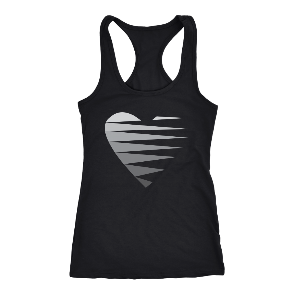 SINGLE HEART - GREY - Women's Tank