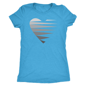 SINGLE HEART - GREY - Women's Tee