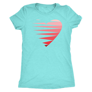 SINGLE HEART - RED - Women's Tee