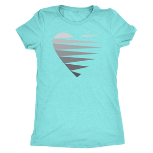 SINGLE HEART - GREY - Women's Tee