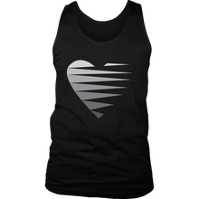 Load image into Gallery viewer, SINGLE HEART - GREY - Men&#39;s Tank