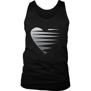 SINGLE HEART - GREY - Men's Tank