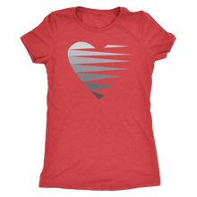 Load image into Gallery viewer, SINGLE HEART - GREY - Women&#39;s Tee