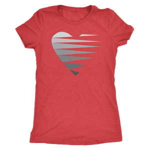 SINGLE HEART - GREY - Women's Tee