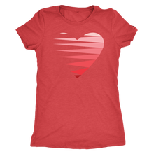 Load image into Gallery viewer, SINGLE HEART - RED - Women&#39;s Tee