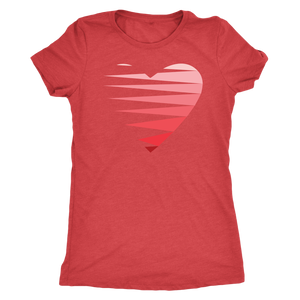 SINGLE HEART - RED - Women's Tee