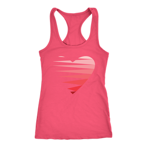 SINGLE HEART - RED - Women's Tank