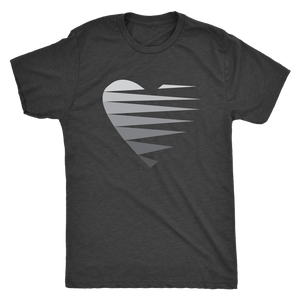 SINGLE HEART - GREY - Men's Tee