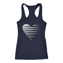 Load image into Gallery viewer, SINGLE HEART - GREY - Women&#39;s Tank