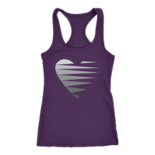 Load image into Gallery viewer, SINGLE HEART - GREY - Women&#39;s Tank