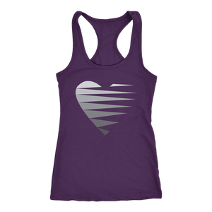 SINGLE HEART - GREY - Women's Tank