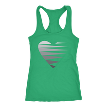 Load image into Gallery viewer, SINGLE HEART - GREY - Women&#39;s Tank