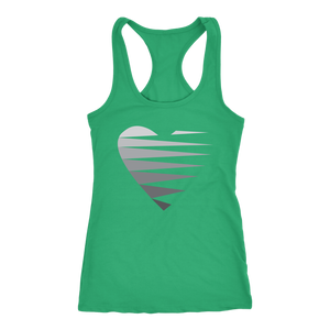 SINGLE HEART - GREY - Women's Tank