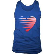 Load image into Gallery viewer, SINGLE HEART - RED - Men&#39;s Tank