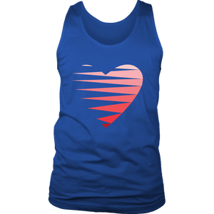 SINGLE HEART - RED - Men's Tank