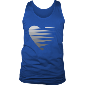 SINGLE HEART - GREY - Men's Tank