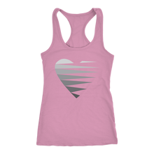 Load image into Gallery viewer, SINGLE HEART - GREY - Women&#39;s Tank