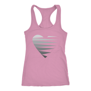 SINGLE HEART - GREY - Women's Tank