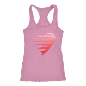 SINGLE HEART - RED - Women's Tank